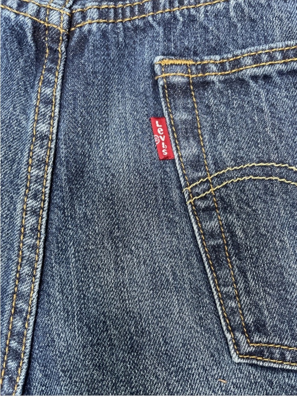 Levis 501 Women's Cut Off Denim Shorts W32 Button Fly Distressed Medium Wash 90s - Picture 4 of 5